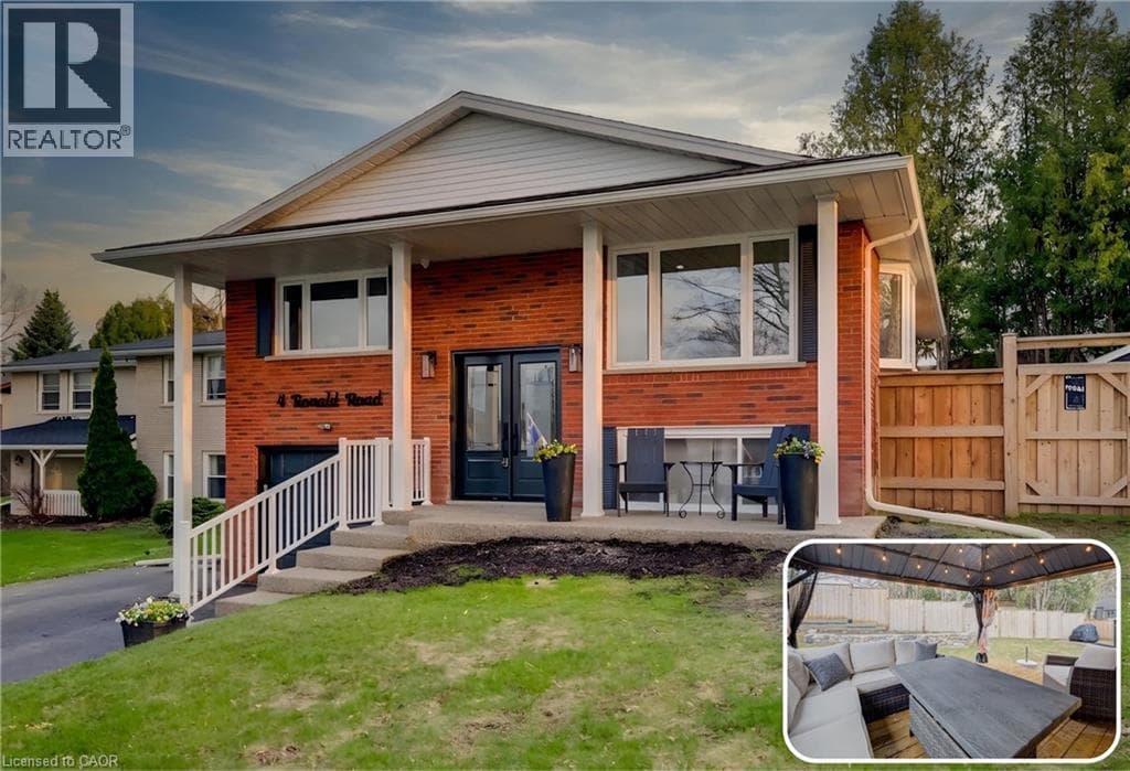 4 RONALD Road, Cambridge, Ontario N1S4N1